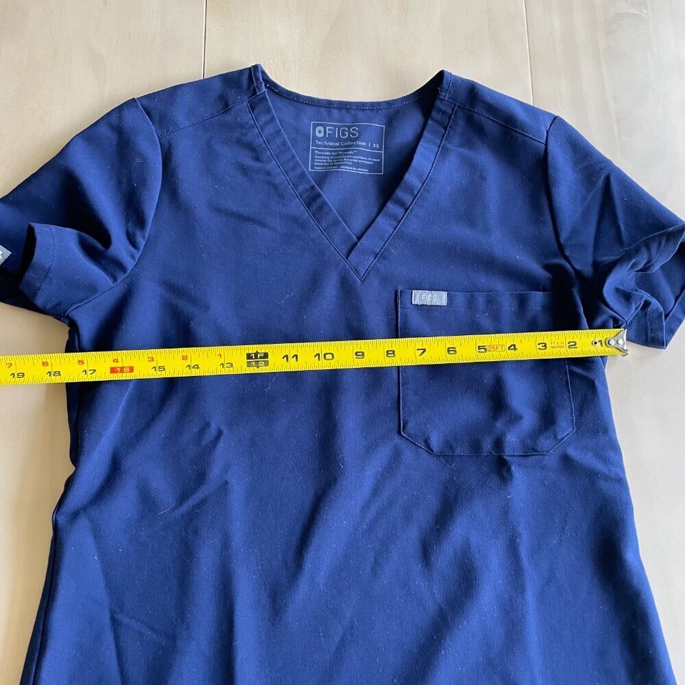 Figs Catarina One-Pocket Scrub Top, Blue - Size XS - Picture 5 of 7